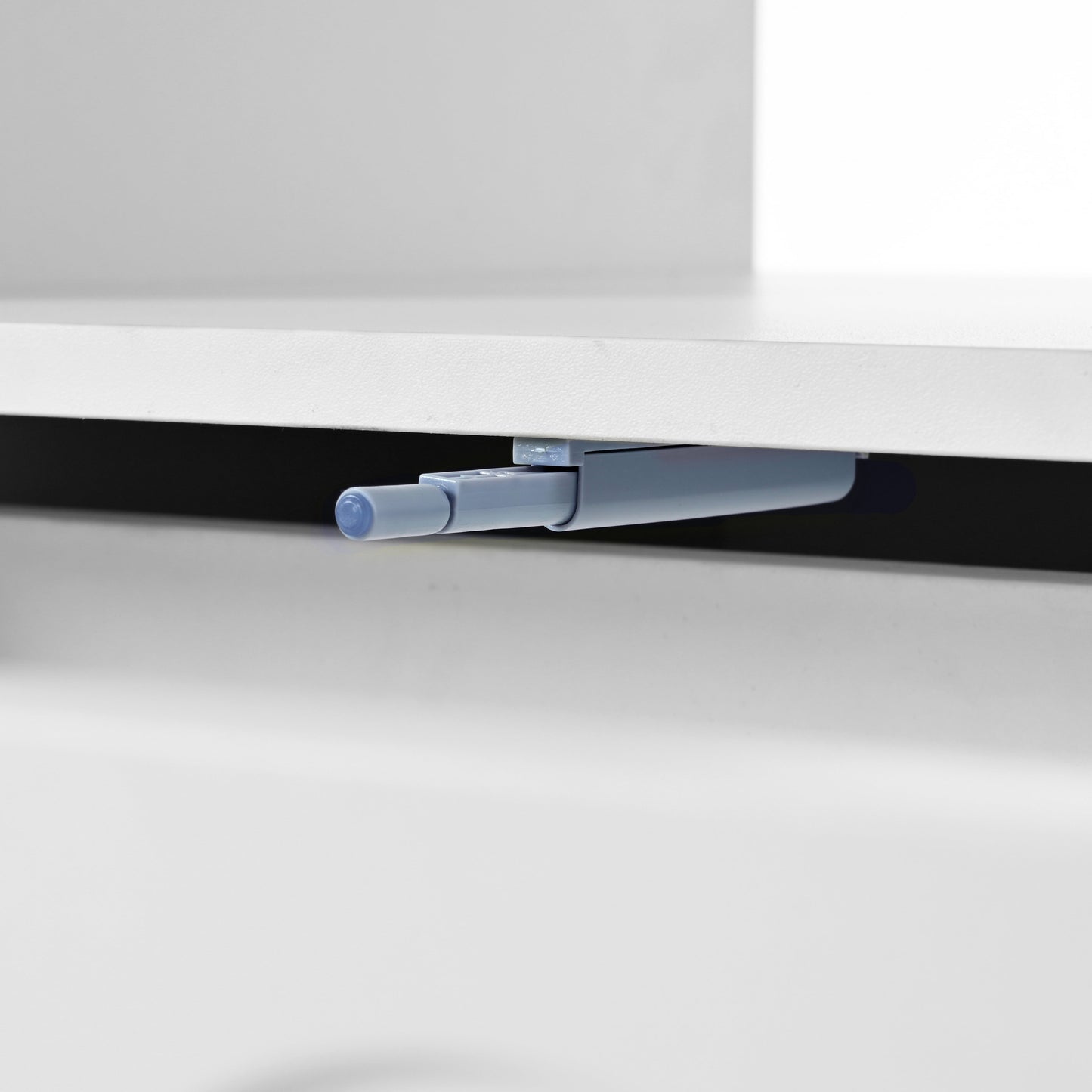 Two sets of ON-TRANS cream style TV stands and coffee tables, suitable for TVs under 80 inches, white