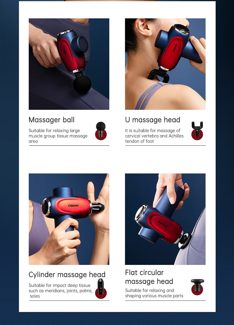 CP-F10 fascia gun muscle massager cervical muscle relaxer electric menstrual gun leg electric