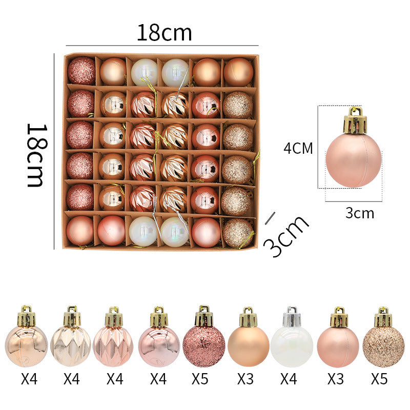 Christmas balls Christmas gifts decorations a variety of mixed 36PCS