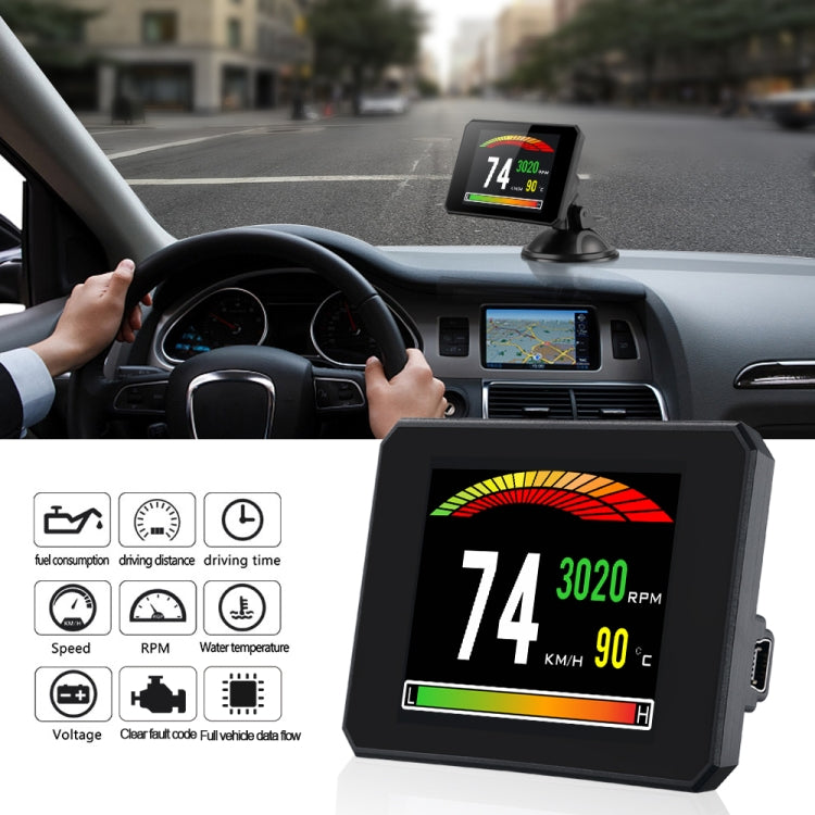 P16 Car HUD Head-up Display OBD2 Fault Code Elimination, P16