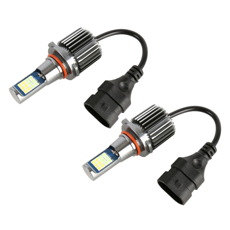 2 PCS DC12-24V / 10.5W Car Double Colors Fog Lights with 24LEDs SMD-3030 & Constant Current, Box Packaging, 9005, 9006, H3, H11