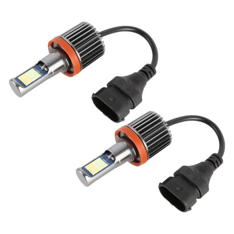 2 PCS DC12-24V / 10.5W Car Double Colors Fog Lights with 24LEDs SMD-3030 & Constant Current, Box Packaging, 9005, 9006, H3, H11