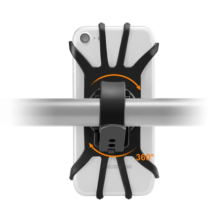 360 Degree Rotation Silica Gel Bicycle Phone Holder for 4-6.8 inch Mobile Phone, for 4-6.8 inch Mobile Phone