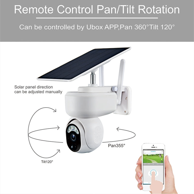 T24 1080P IP65 Waterproof Solar Smart PTZ Camera, Support Full-color Night Vision & Two-way Voice Intercom & AI Humanoid Detection Alarm, 4G US Version
