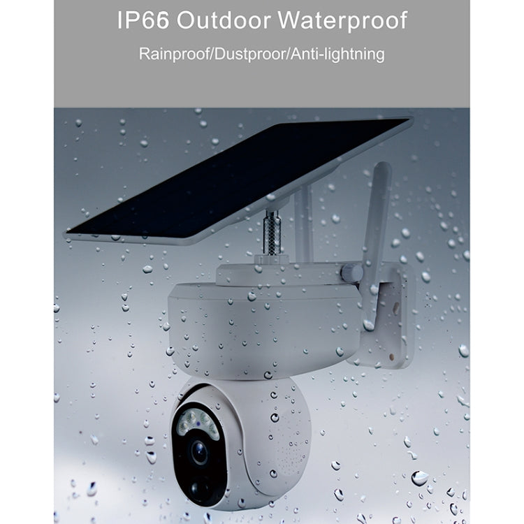 T24 1080P IP65 Waterproof Solar Smart PTZ Camera, Support Full-color Night Vision & Two-way Voice Intercom & AI Humanoid Detection Alarm, 4G US Version