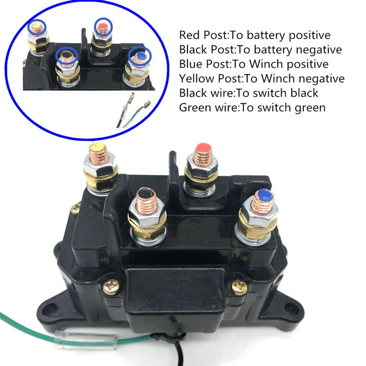 12V 250A ATV Electric Winch Relay Heavy Duty Solenoid Contactor, A0397