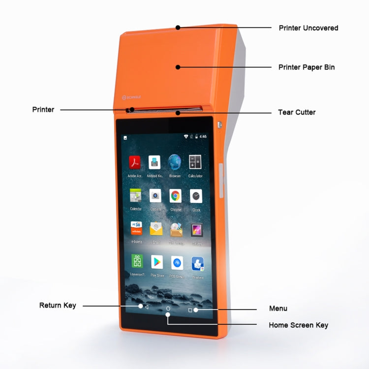SGT-SP01 5.5 inch HD Screen Handheld POS Receipt Printer, Basic Version,, EU Plug, US Plug, UK Plug, AU Plug