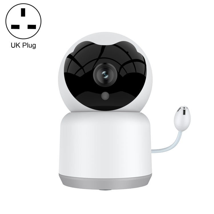 YT51 1920x1080 Home Baby Wireless Camera, Support Infrared Night Vision / Baby Crying Detection, with Temperature and Humidity Sensor, UK Plug(White)