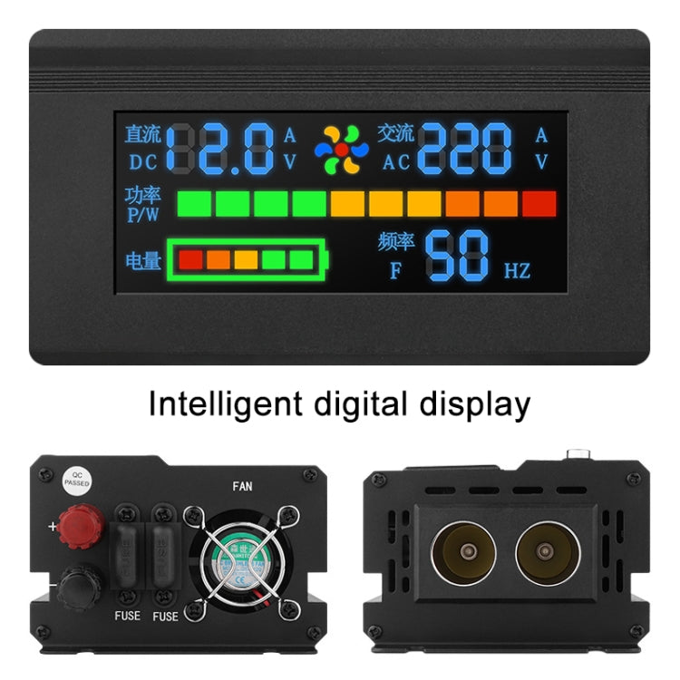 8896 500W Car Smart Multi-functional Digital Display Inverter, 12V, 24V