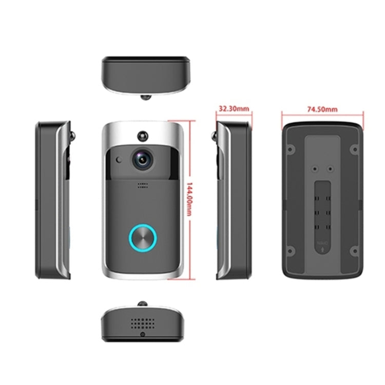 M3 720P Smart WIFI Ultra Low Power Video Visual Doorbell With Ding Dong Version(EU Plug)