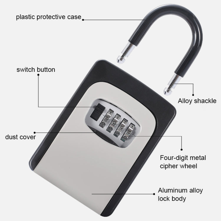 KS6500 Installation-free Hanging Decoration Key Password Box(Red)