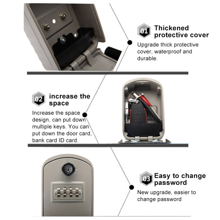 G11 Punch-free Double Key Storage Box(Black)
