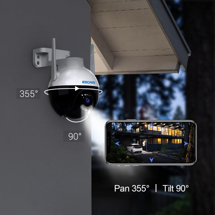 ESCAM QF300 4MP Smart WiFi IP Camera Support AI Humanoid Detection/Auto Tracking/Cloud Storage/Two-way Voice Night Vision, Plug Type:UK Plug