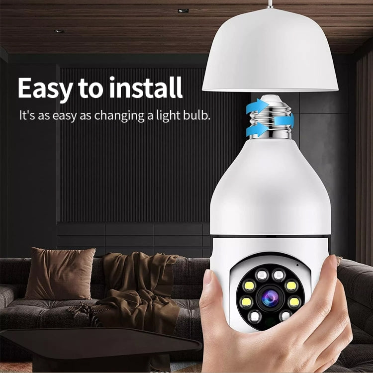 A6 2MP HD Light Bulb WiFi Camera Support Motion Detection/Two-way Audio/Night Vision/TF Card With 16G Memory Card