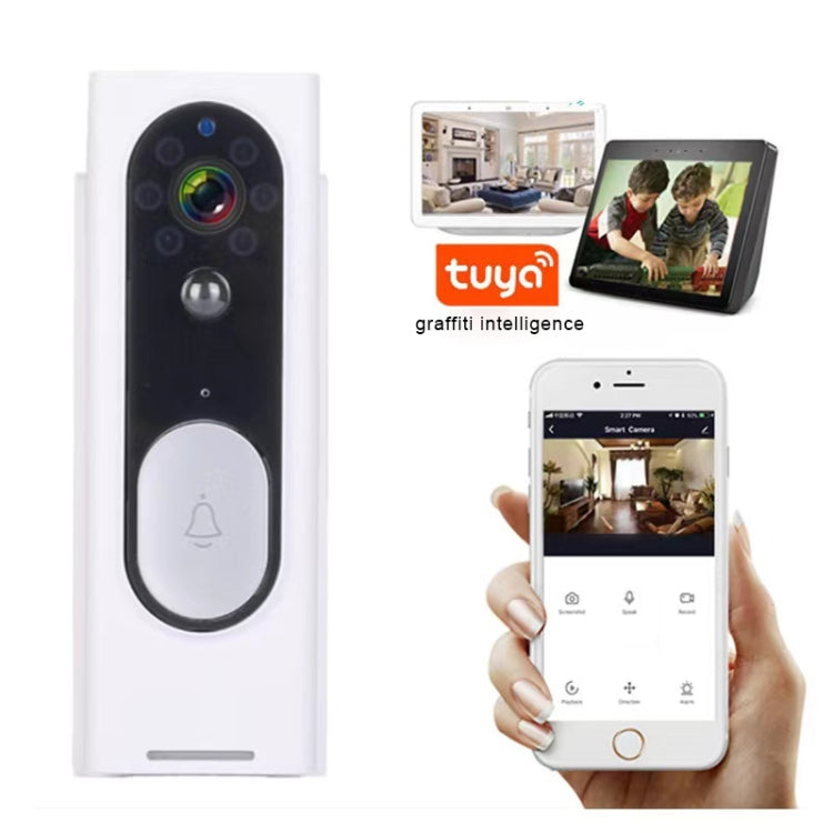 M13 Wireless Intelligent Video Doorbell Support Two-way Voice, Infrared Night Vision, Motion detection(Black)