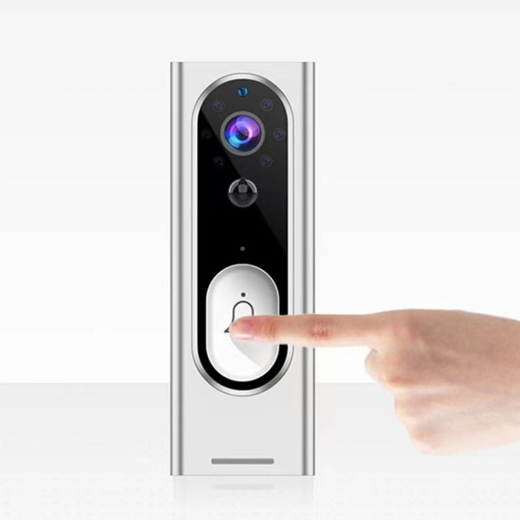M13 Wireless Intelligent Video Doorbell Support Two-way Voice, Infrared Night Vision, Motion detection(White)