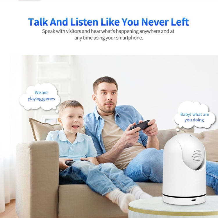 SriHome SH042 2.0MP 1080P HD AI WiFi Pan-tilt Surveillance Camera(UK Plug)