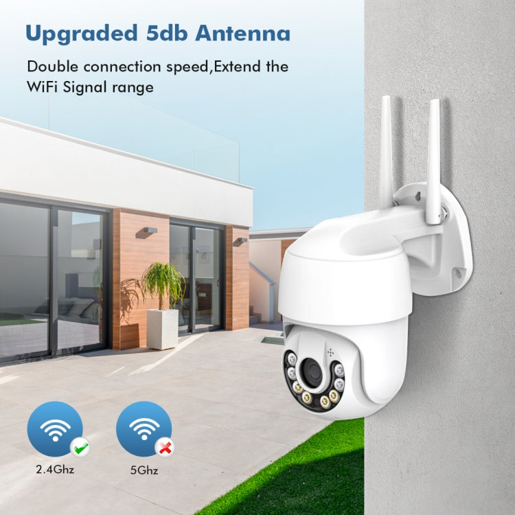 QX59 1920 x 1080P HD 2MP Wireless WiFi Smart Surveillance Camera Support Night Vision & Motion Detection & Two-way Audio & TF Card, Specification:UK Plug