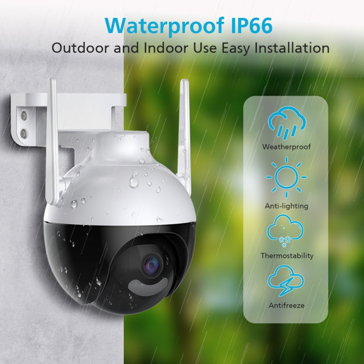 A18 4MP HD Wireless WiFi Smart Surveillance Camera, Specification:US Plug