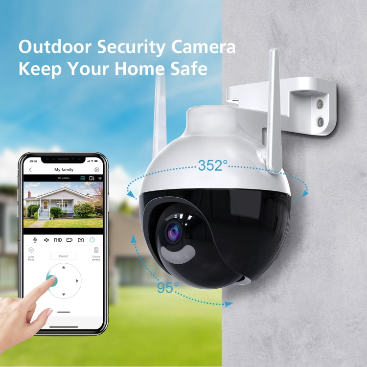 A18 4MP HD Wireless WiFi Smart Surveillance Camera, Specification:UK Plug