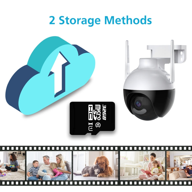 A18 8MP HD Wireless WiFi Smart Surveillance Camera, Specification:EU Plug