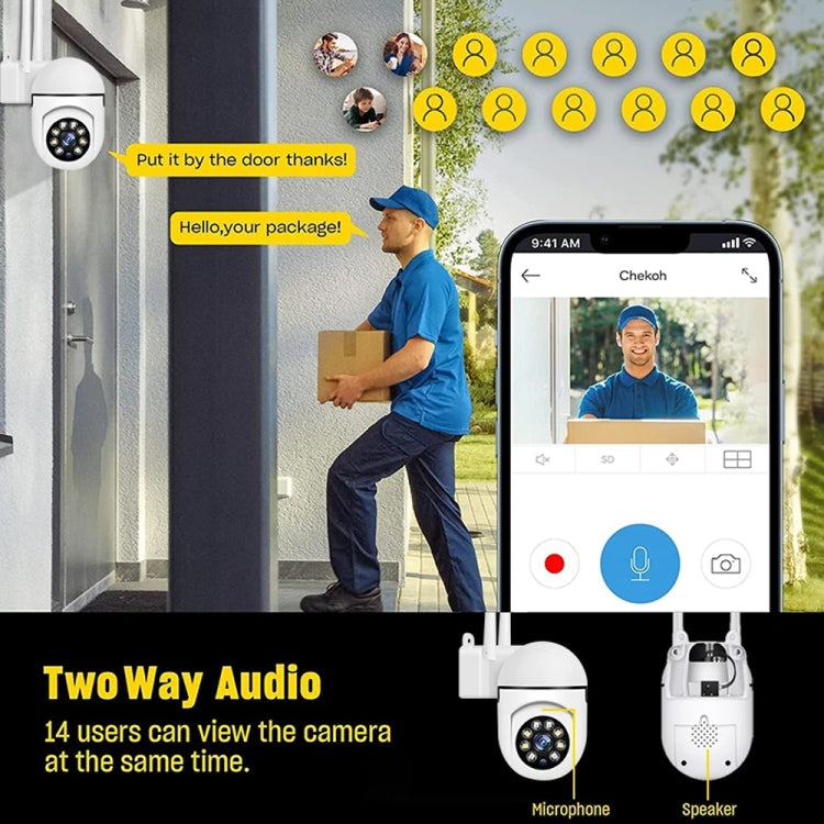 A7 1080P HD Wireless WiFi Smart Surveillance Camera Support Night Vision / Two Way Audio with 16G Memory