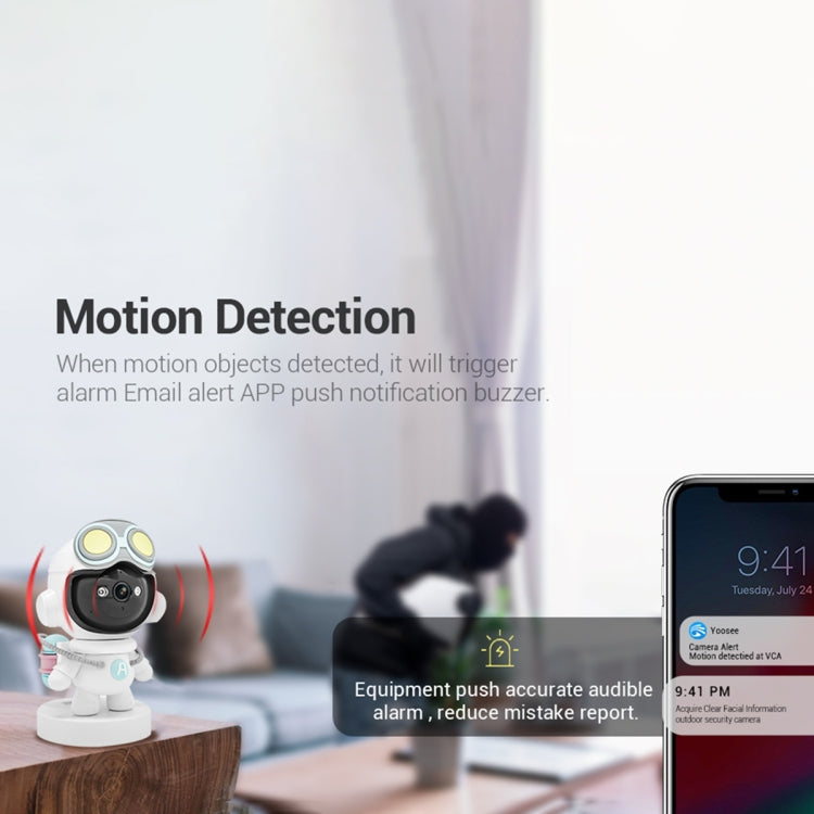 ESCAM PT211 Motion Detection & Tracking 2MP Sound Alarm Cloud Storage Two-way Audio Night Vision WiFi Camera, Plug Type:US Plug