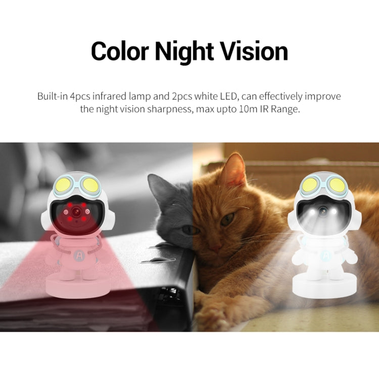 ESCAM PT211 Motion Detection & Tracking 2MP Sound Alarm Cloud Storage Two-way Audio Night Vision WiFi Camera, Plug Type:US Plug