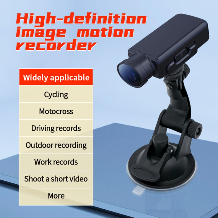 JNN V17 1080P HD Wide Angle Video Sports Recorder with Stand, Capacity:4GB(Black)