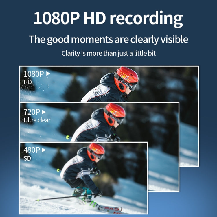 JNN V17 1080P HD Wide Angle Video Sports Recorder with Stand, Capacity:8GB(Black)