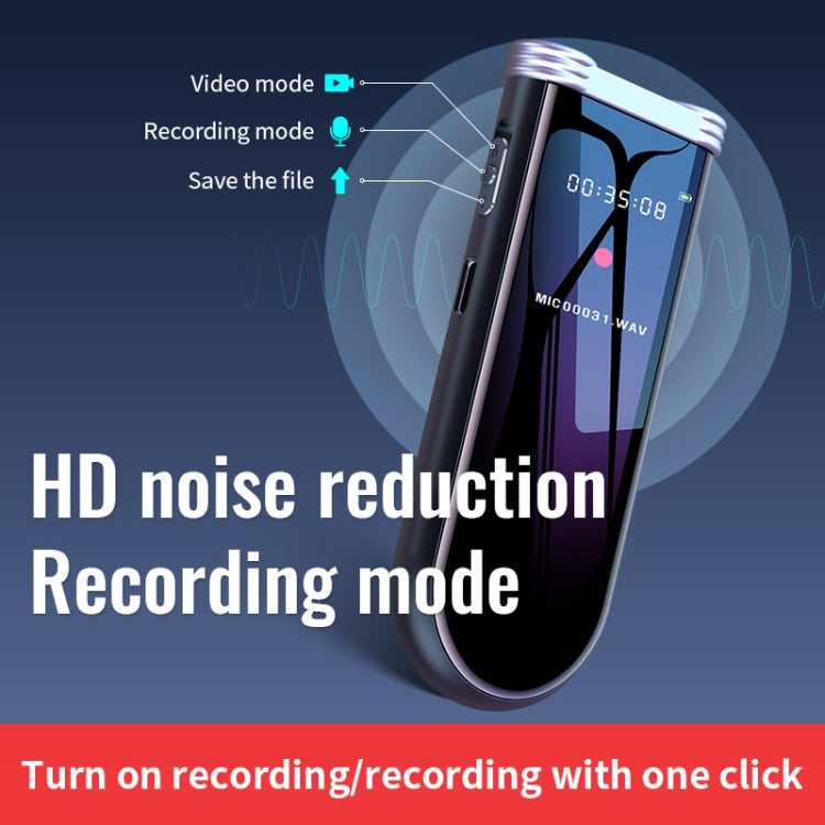 JNN V20 1080P HD Video Motion Detection Recorder, Capacity:64GB(Silver Black)