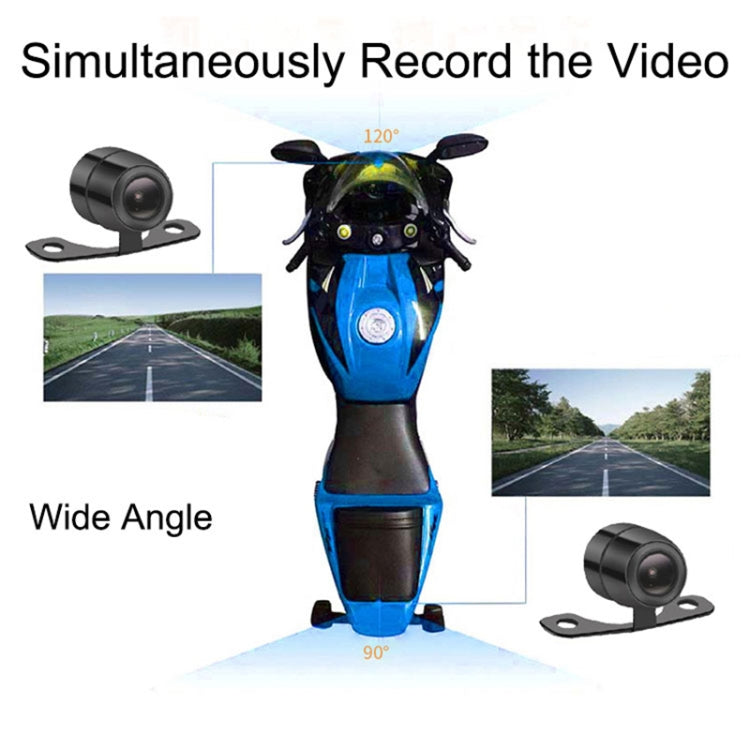 SE30 2.0 inch 1080P Waterproof HD Motorcycle DVR, Support TF Card / Cycling Video / Parking Monitoring, SE30