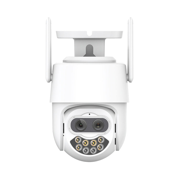 QX82 400W Dual Screen Dual Channel Synchronous Monitoring IP Camera, Plug:UK Plug