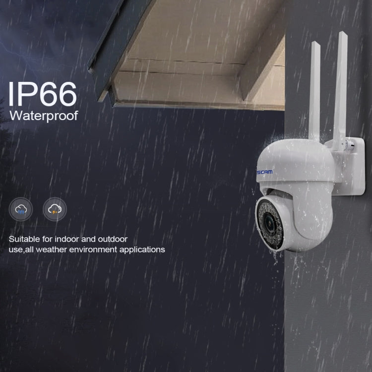 ESCAM PVR007 3MP Smart HD WiFi Camera Support Full Color Night Vision / Motion Detection / Sound Alarm / TF Card(UK Plug)