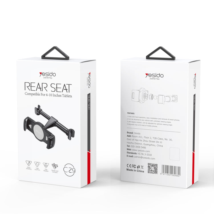 Yesido C29 Car Rear Seat Tablet Holder, C29