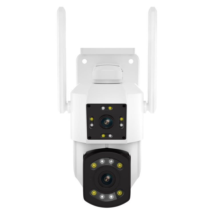 ESCAM PT210 2x3MP Dual Lens Dual Screen Monitor WiFi Camera Support Two-way Voice & Motion Detection & Cloud Storage(UK Plug)