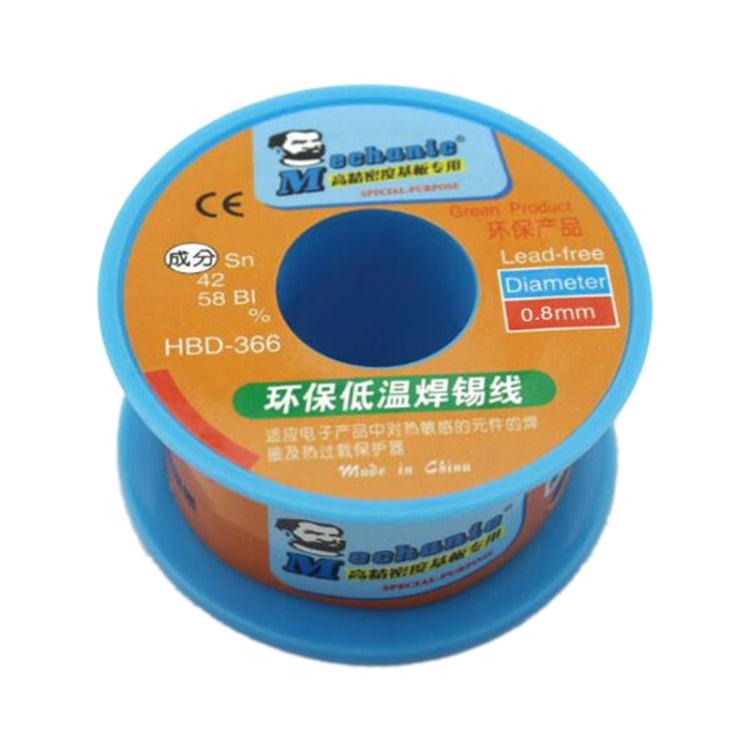 Mechanic HBD-366 100g Tin Solder Wire Lead-Free Solder Melt Rosin Core, 0.3mm, 0.4mm, 0.5mm, 0.6mm, 0.8mm