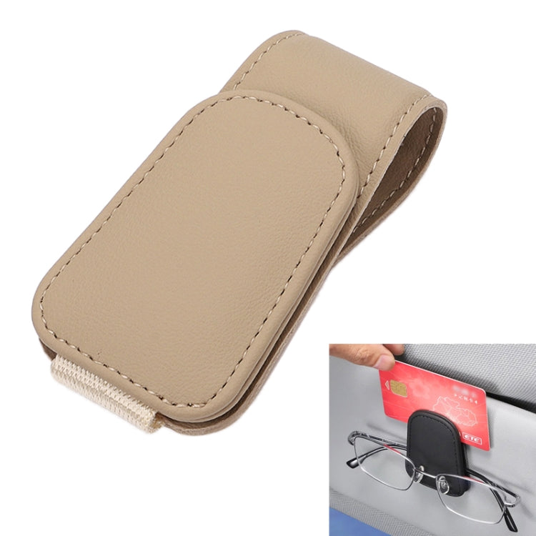 Car Sun Visor Glasses Holder Multifunctional Card Clip Storage Rack