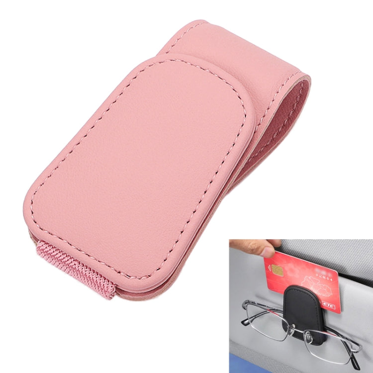 Car Sun Visor Glasses Holder Multifunctional Card Clip Storage Rack
