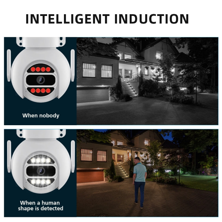 A8-C2 2MP Smart WiFi Surveillance IP Camera, Dual-light Full Color Night Vision / Two Way Audio / TF Card, Power Plug:UK Plug(White)
