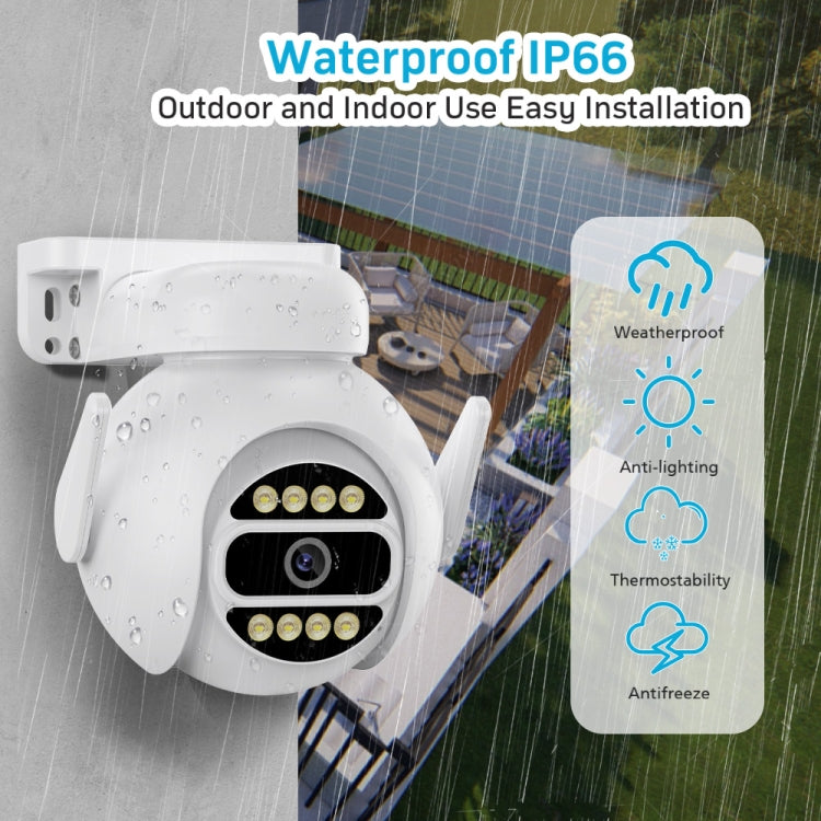 A8-C2 2MP Smart WiFi Surveillance IP Camera, Dual-light Full Color Night Vision / Two Way Audio / TF Card, Power Plug:UK Plug(White)