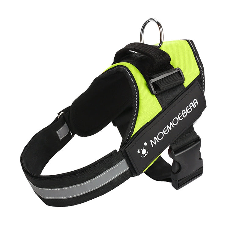 Pet Dog Anti Sprint Oxford Cloth K9 Chest Strap Traction Rope Strap, Size:L for 23-30kg(Green)