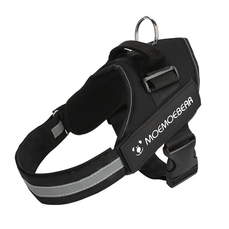 Pet Dog Anti Sprint Oxford Cloth K9 Chest Strap Traction Rope Strap, Size:L for 23-30kg(Black)