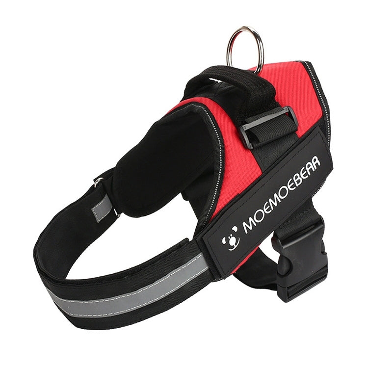 Pet Dog Anti Sprint Oxford Cloth K9 Chest Strap Traction Rope Strap, Size:XXL for 40-70kg(Red)