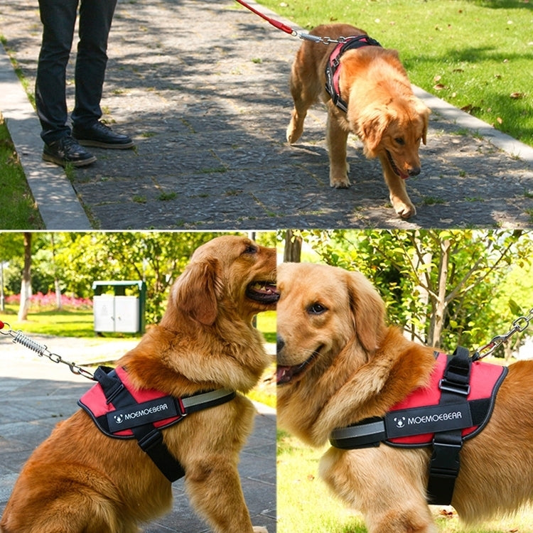 Pet Dog Anti Sprint Oxford Cloth K9 Chest Strap Traction Rope Strap, Size:L for 23-30kg(Blue)