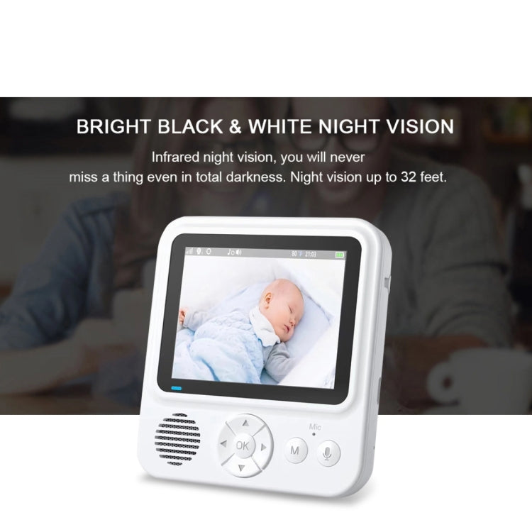 ABM900 2.8 inch Wireless Video Night Vision Baby Monitor Security Camera(US Plug)