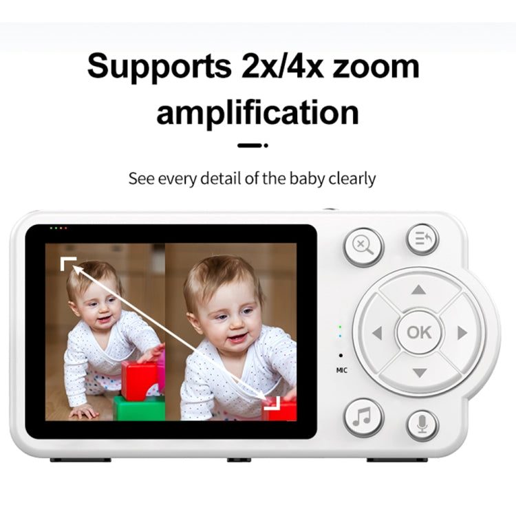 YE10-C3 2.8 inch 2.4G Wireless Video Night Vision Baby Monitor Security Camera(US Plug)