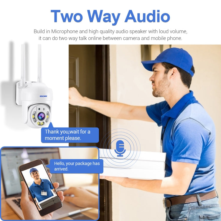 ESCAM TV114 4MP WiFi Camera Support Two-Way Voice & Night Vision & Motion Detection, Specification:UK Plug