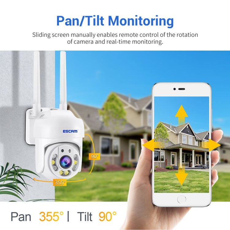 ESCAM TV114 4MP WiFi Camera Support Two-Way Voice & Night Vision & Motion Detection, Specification:UK Plug