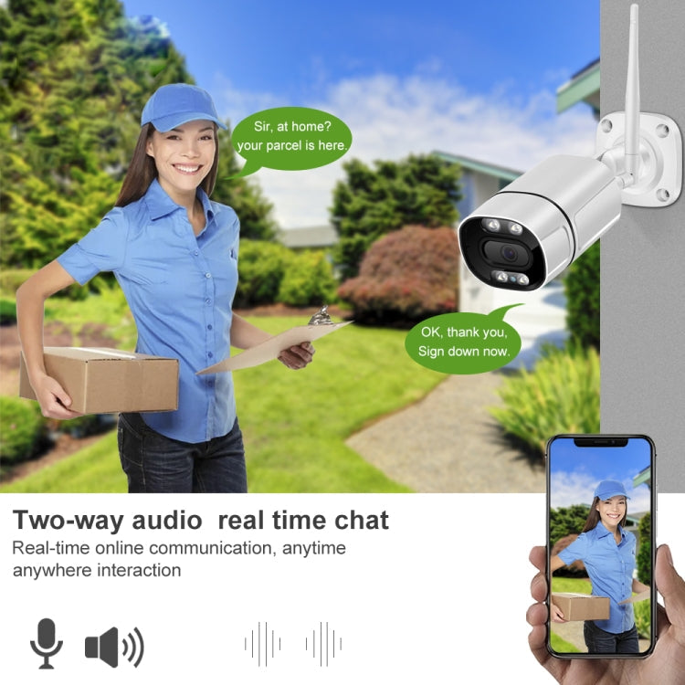 Q39 Motion Tracking Night Vision Smart Camera Supports Voice Intercom, Plug Type:US Plug(White)